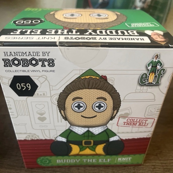Handmade by Robots Buddy The Elf Vinyl Collectible Figure Knit Series #059 - Picture 6 of 6